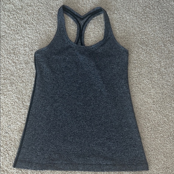 lululemon athletica Tops - Lululemon Athletica Charcoal Racerback Tank Top